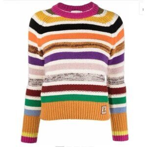 Zimmerman Multicolored Striped Sweater Women’s Merino Wool Blend